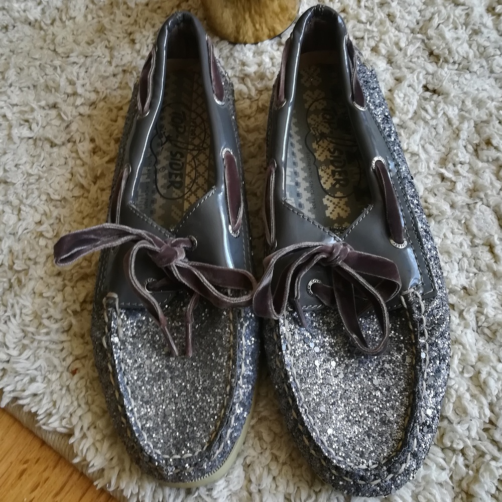 Sparkly Glitter Sperry Loafer Shoes